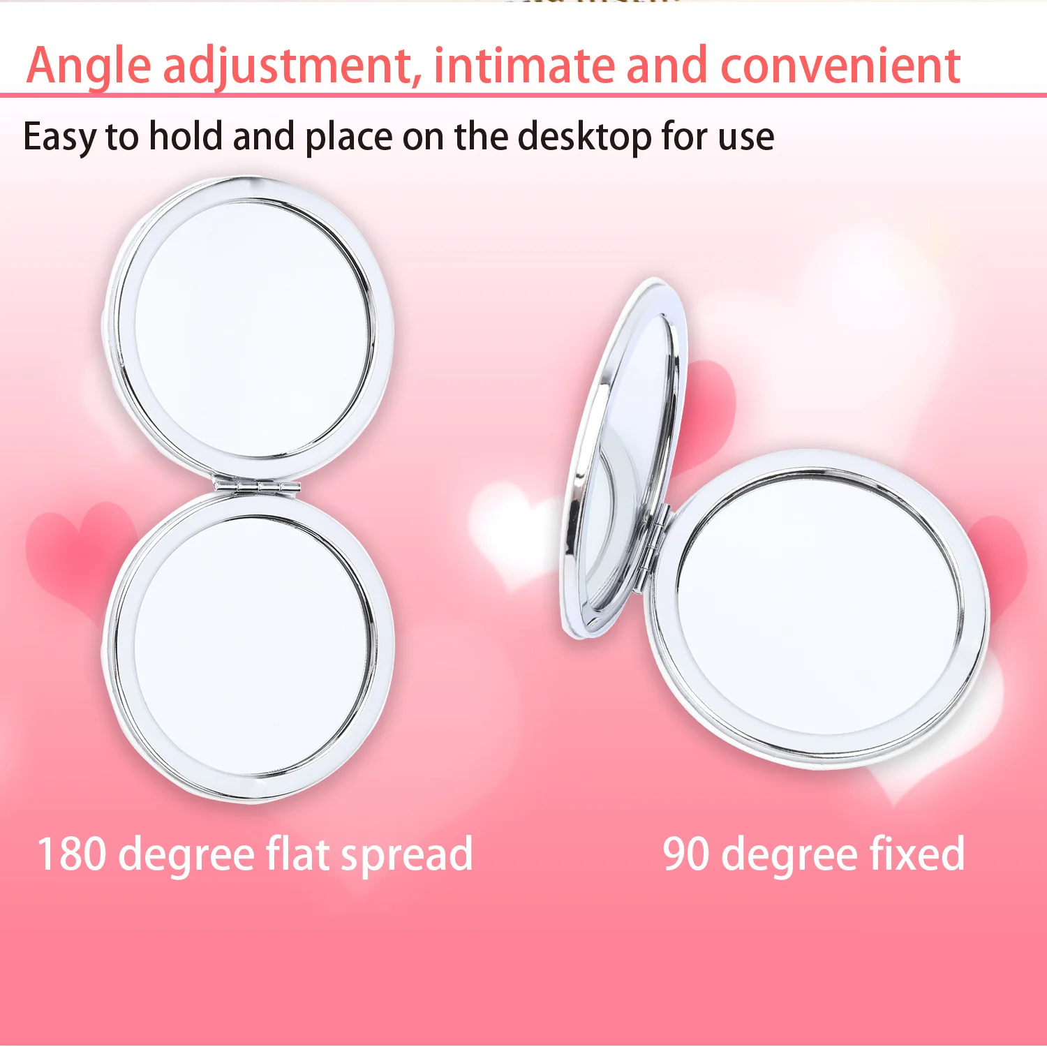 DIY Diamond Painting Mandala Makeup Mirror Double Side Drilled Full Drill Diamond Crystal Flower Foldable Women Mini Mirrors