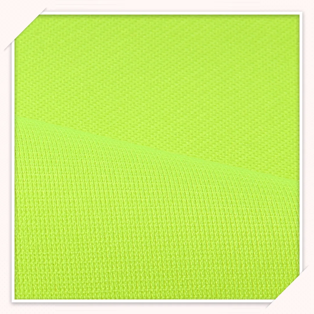 Safety Vest Raw Material Knitted Polyester Fabric Wrinkle Resistant Dty Reflective Cloth Fabric