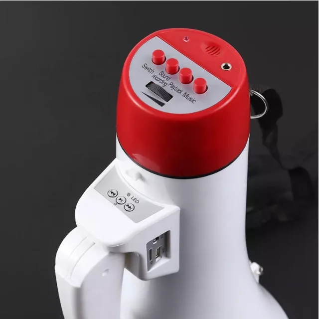 Chinese Factory Price Portable Abs Pp 50W Speaker Handheld Rechargeable Megaphone