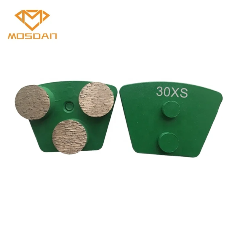 STI Prep Master Trapezoid Triple Button Dots Diamond Grinding Shoe for Concrete