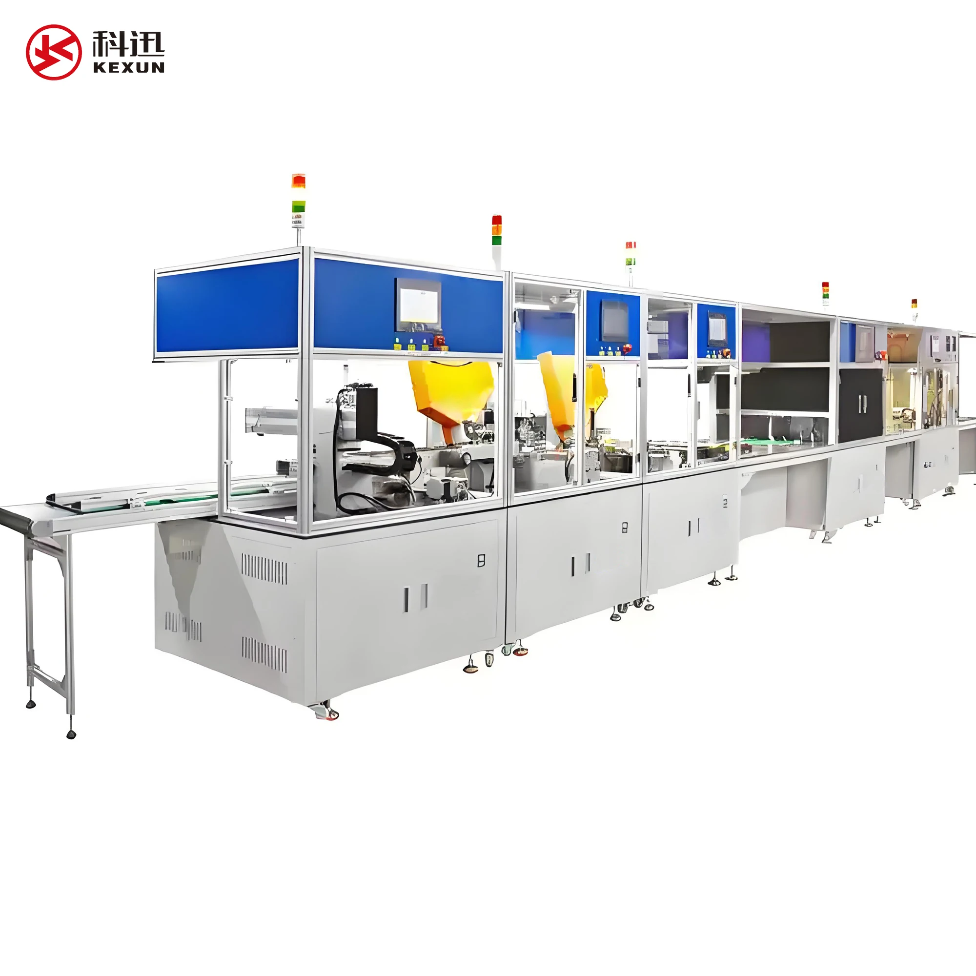 Prismatic aluminum shell battery 18650 21700 lithium-ion cylindrical battery assembly PACK production line manufacturing