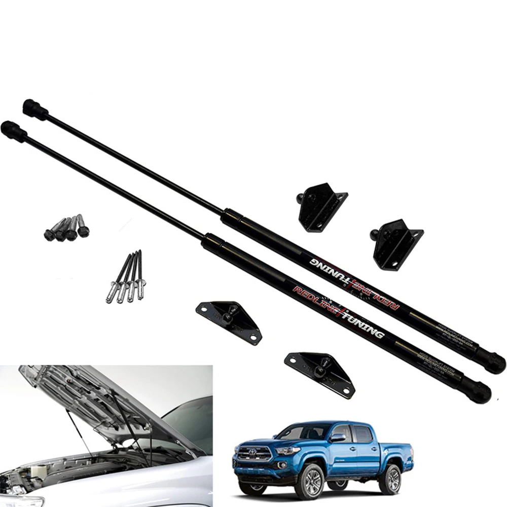 Bonnet Refitted Gas Spring Fits 2016+ Toyota Tacoma Gas Lifting Hood Shock Absorber Kit Accessories Automotive Parts