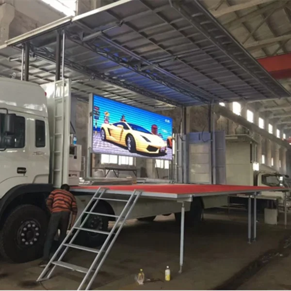 2023 новый дизайн Dongfeng 6x4 10 колесный сценический грузовик Мобильная платформа