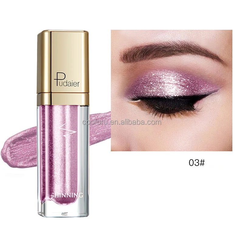 18 Colors Single Galzxy Shining Glitter Liquid Private Label Eye Shadow Eyeshadow Stick Pen Primer Pigmented Expensive Makeup