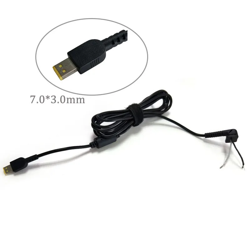 1.5m DC Power Supply Adaptor Tip Plug Connector USB Cord Cable 2 pin For Lenovo ThinkPad Adapter Cable