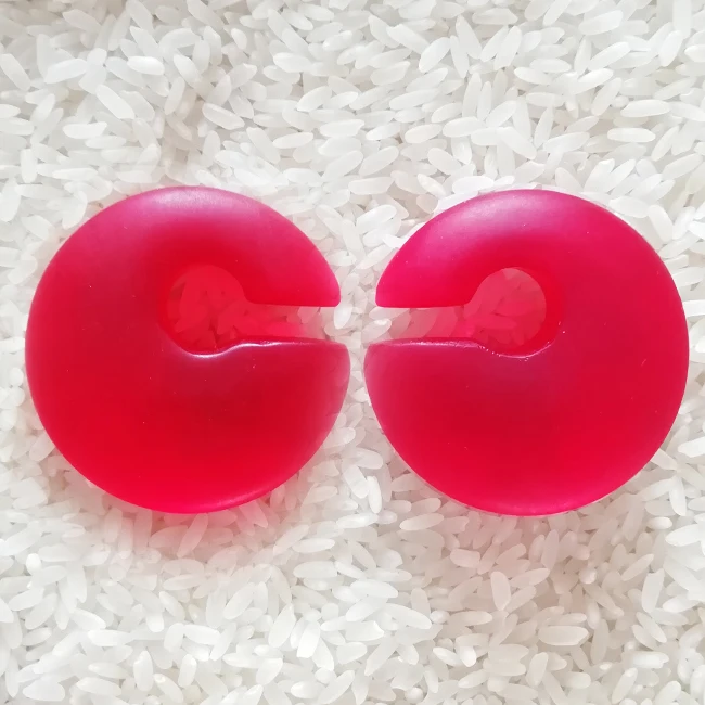 [GB-869] High Quality Pyrex Glass Matt Surface Ear Gauge Circular Plugs Rings Body Jewelry Piercing Wholesale Weight Style