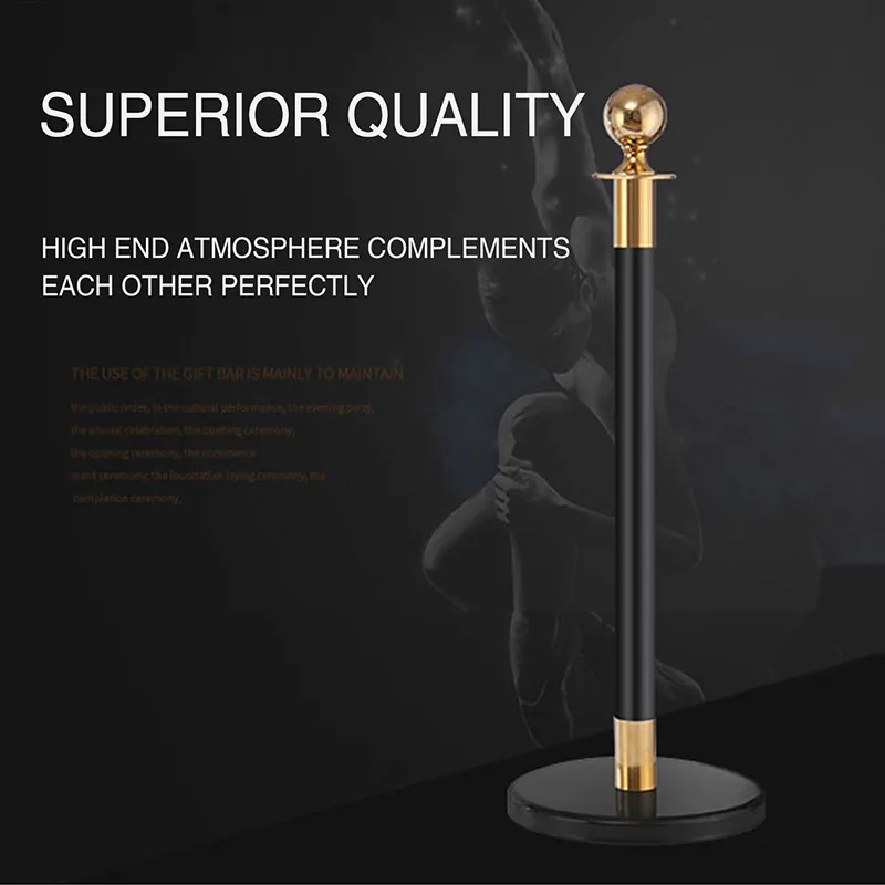 Direct Sale Hotel Amenities Stainless Steel Telescopic Isolation Column Rail with Dry Seat Welcome Guests