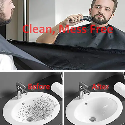 Factory Custom new male beard shaving apron care clean hair adult beard cape shave apron,shaving