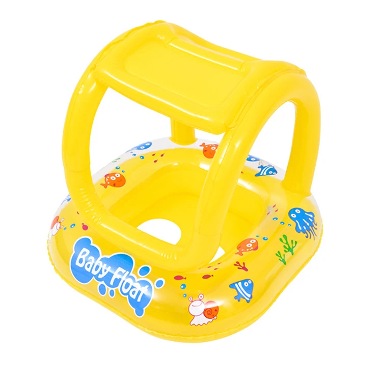 Inflatable Baby Swimming Float Blow Up Pool Float with Sun Canopy