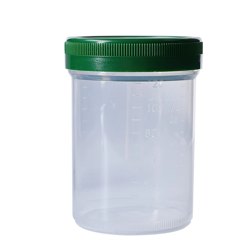 Good Sealing 4oz 120ml Formalin Cup Plastic Sample Cup with Screw Top
