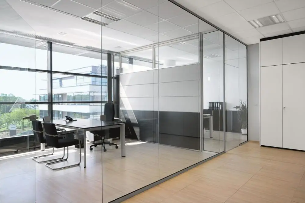 Good price china suppliers aluminium frame office glass partition wall