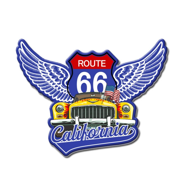 Factory Custom Logo MDF Wood Las Vegas Nevada USA United States Souvenir Fridge Magnet