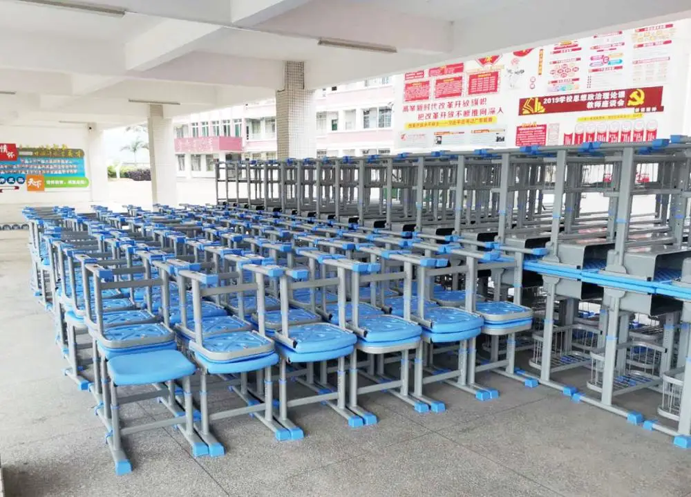 Wholesaler manufacturers direct school furniture single table set of high quality plastic tables and chairs