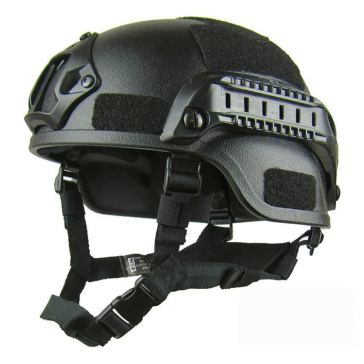 Custom Black Military Combat Vision Tactical Army Helmet Ballistic