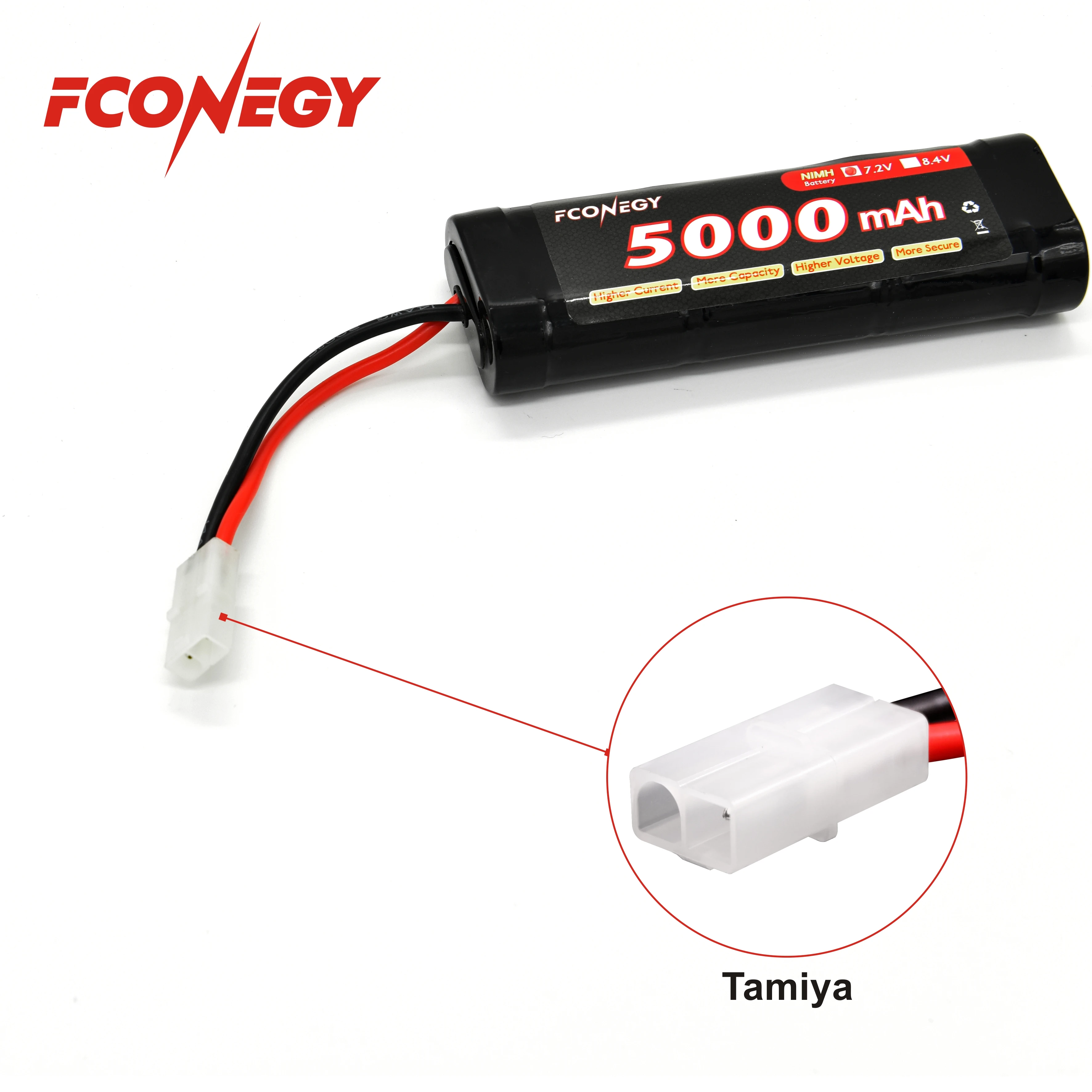  Новая аккумуляторная батарея sub c NIMH SC5000 7 2 V hump Pack с разъемом Tamiya Trax для радиоуправляемых автомобилей грузовиков лодок на
