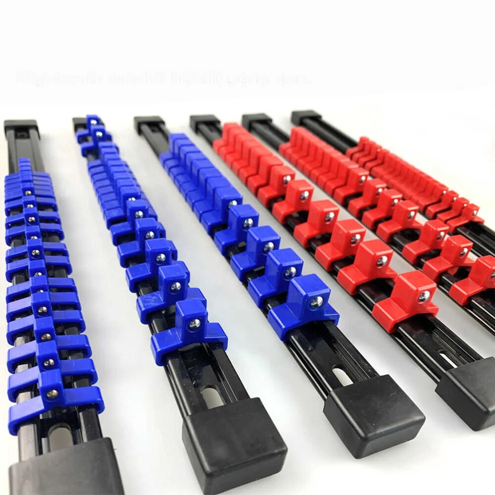 6-Piece Plastic Socket Holder Multi-Purpose Holder 1/2 3/8 1/4-Inch Socket Holder Sleeve Not Included