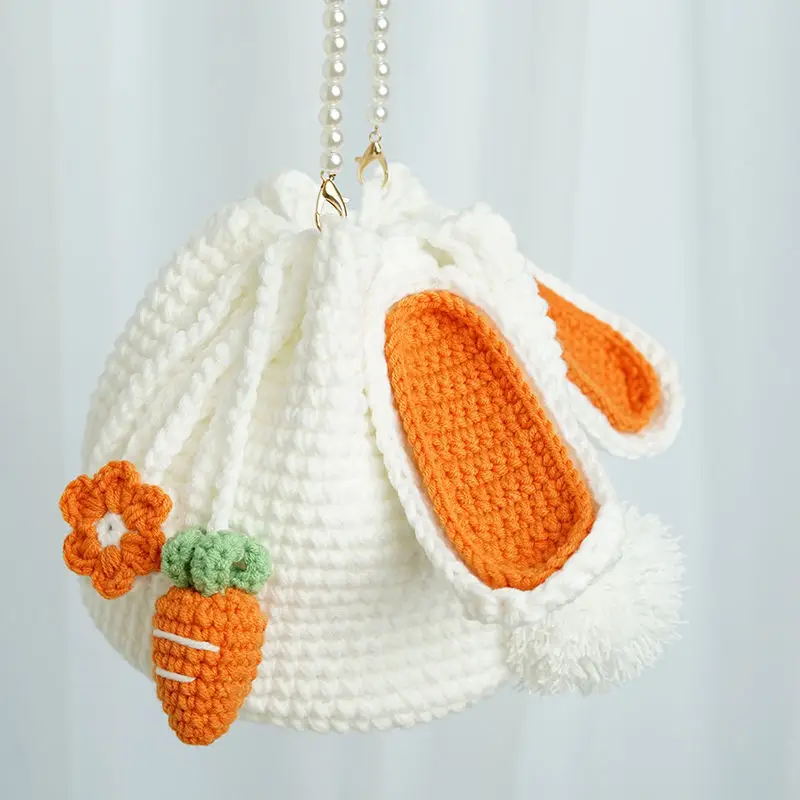 Factory Supply Tote Crochet Bag Knitted Beach Handmade Bag