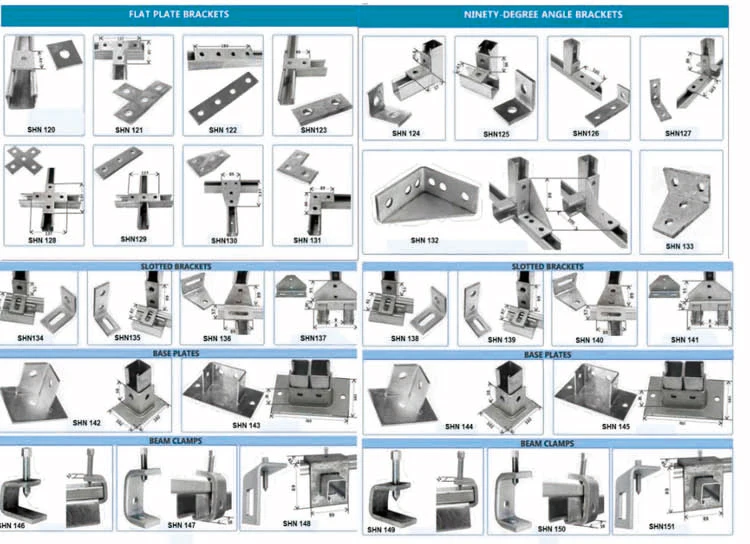 Besi strut steel channels uchannel structure channel c ss channel unistrut