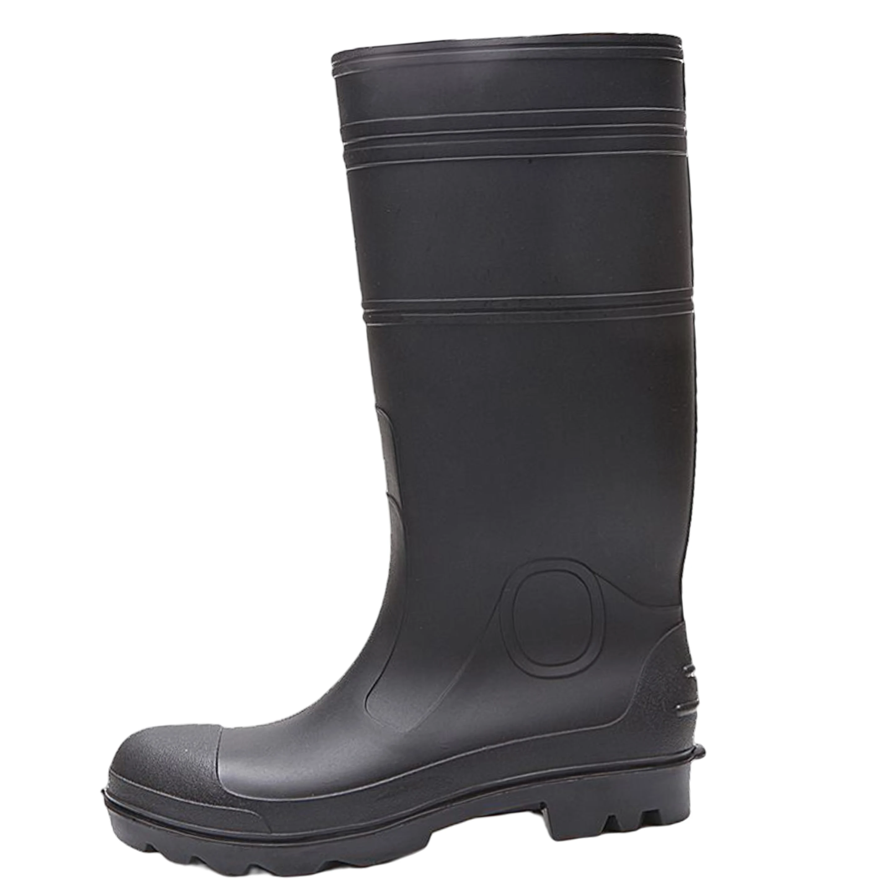 High Quality Wholesale Rubber Waterproof Men Work 100%Pvc Steel Toecap Steel Plate Safety Rain Boots