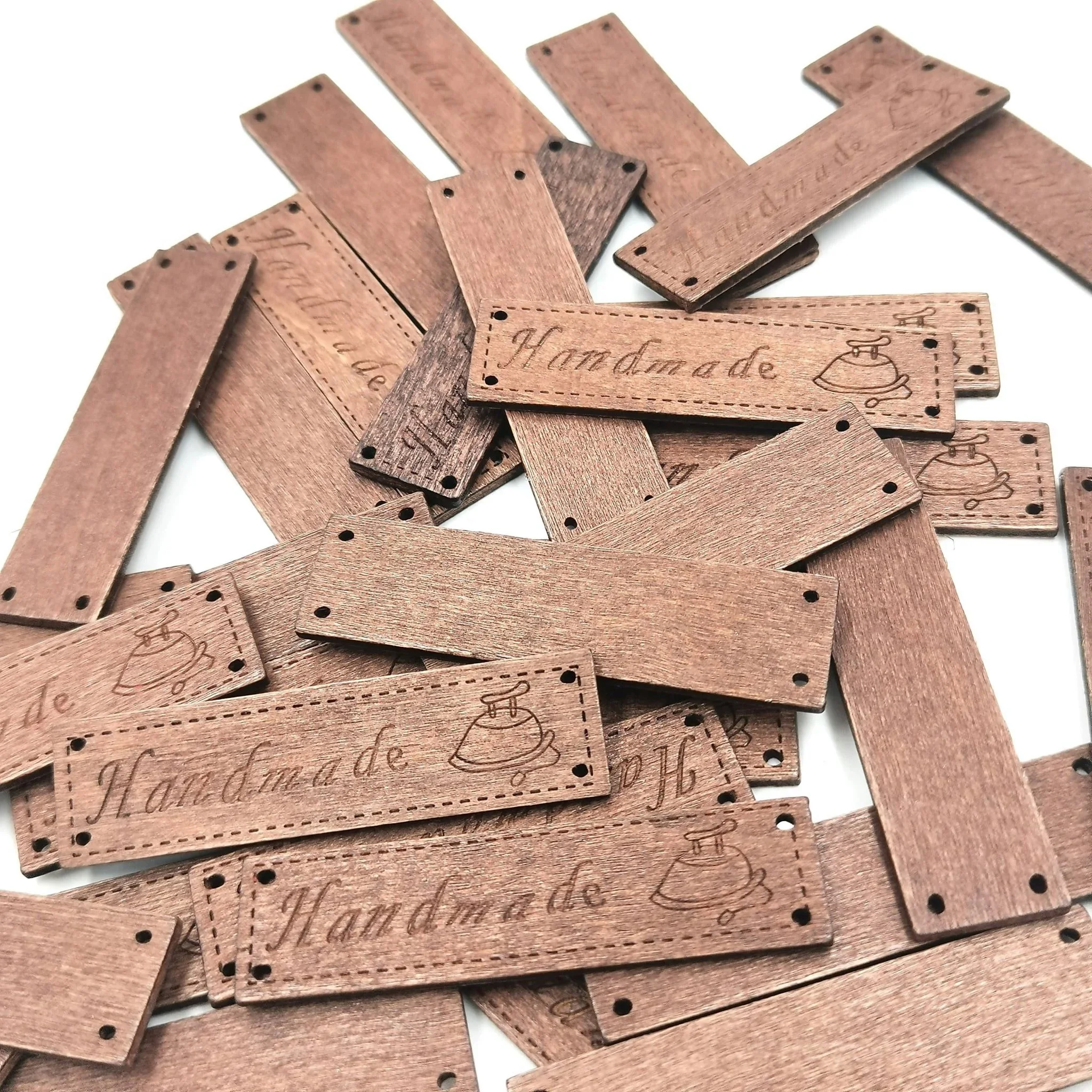 wood diy tag rectangle handmade carved brown wood slice diy project