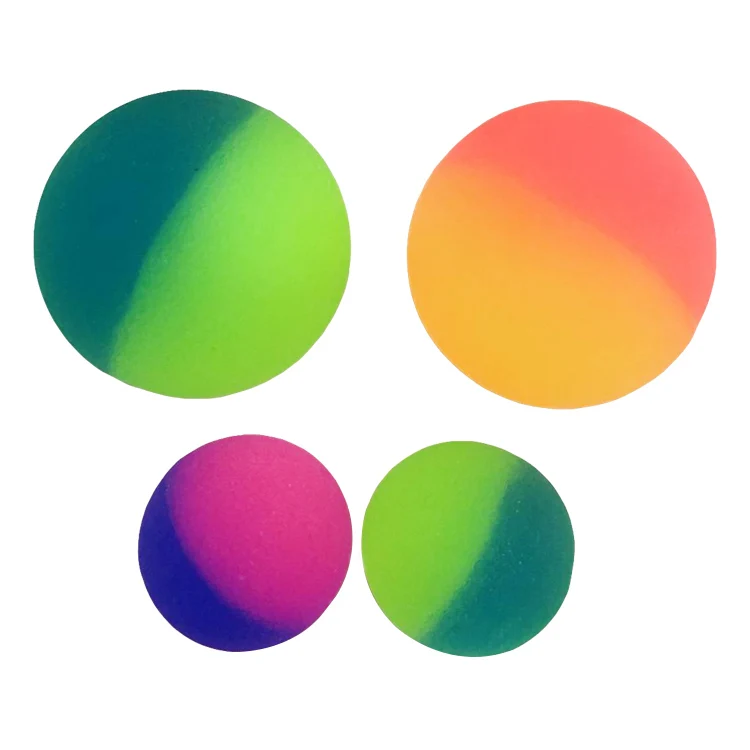 Bouncing Ball Colorful Bright Solid 27mm 32mm 45mm 49mm Bouncy Ball Various Design Wholesale Option Eyeball High Rubber Bouncing
