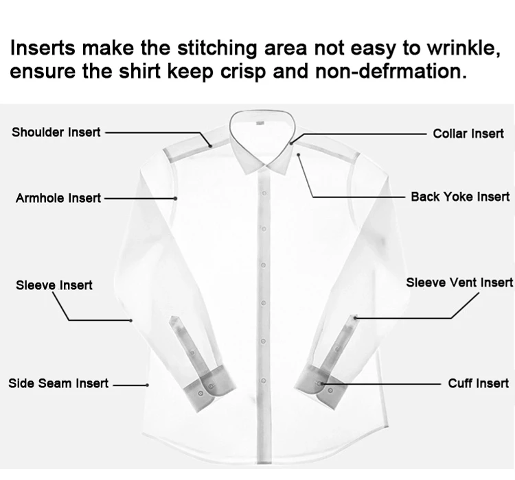 Business slim fit striped dress shirt 100 nylon long sleeve mens shirt