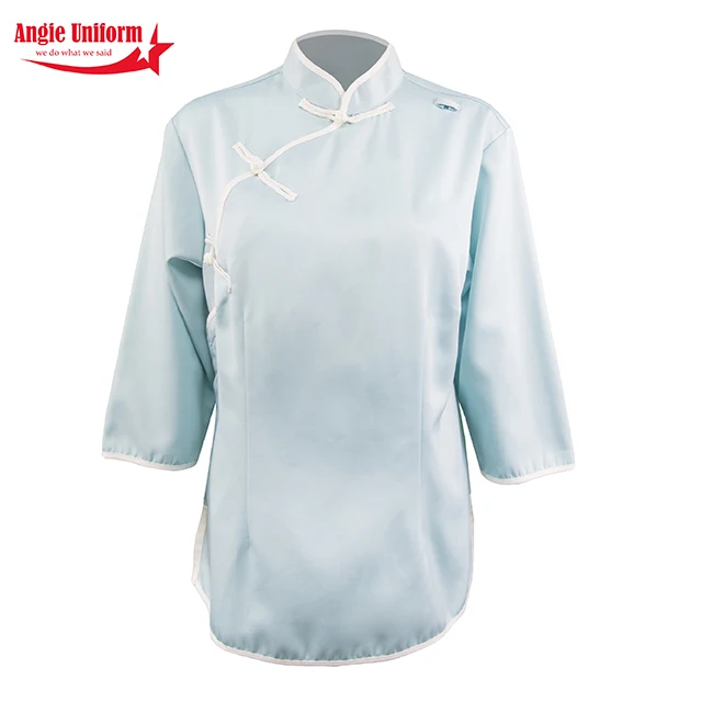 High Quality Hotel Long Sleeve Waiter Dress Service Office Cleaning Uniforms For Women
