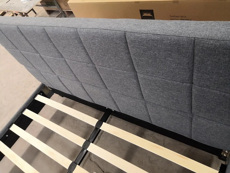 Latest Luxury cheap King Size Stylish Headboard Bedroom Furniture Bed Frame