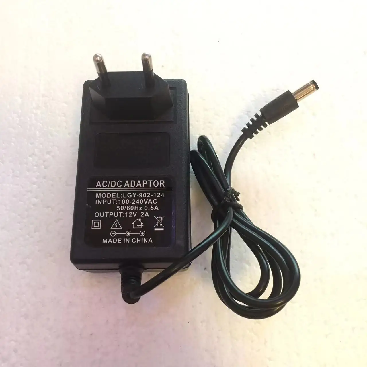 24 watt power adapter 12V 2A wall mount ac dc switching power adaptor EU volt dc adapter 12v 2a power adapter