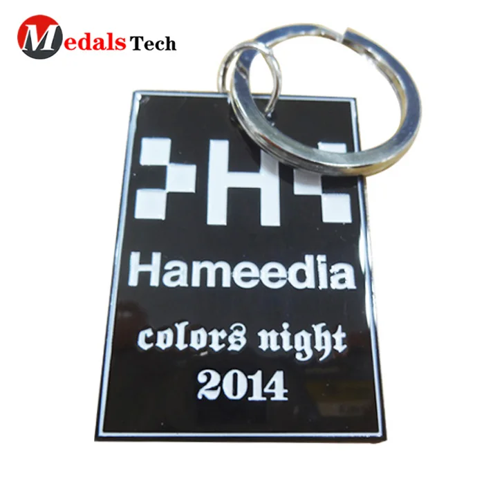 Custom design antique bronze souvenir metal logo keychain