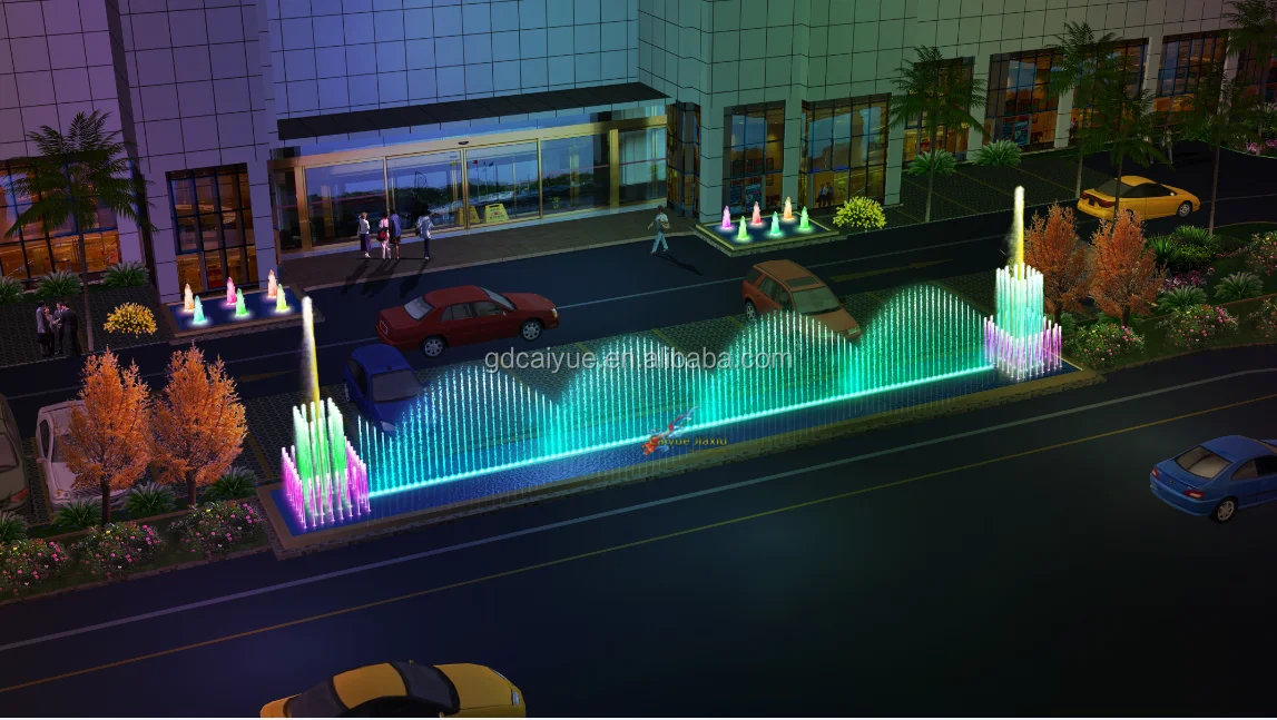 Popular China Water Fountain Manufacturer Large Or Mini Pool RGB LED Light Musical Dancing Fountains For Sale