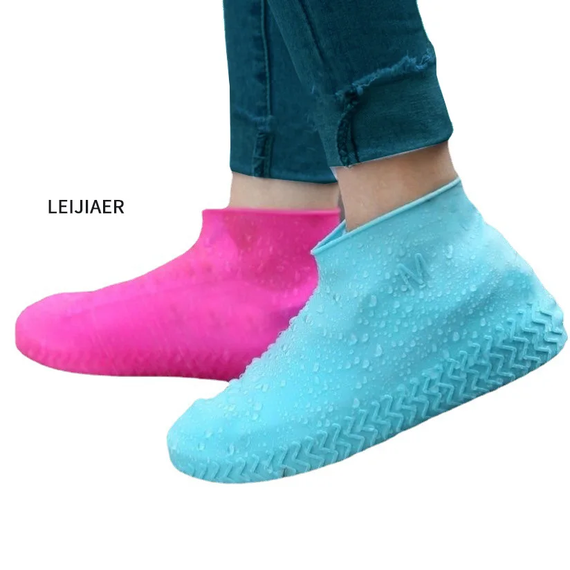 silicone shoe cover Waterproof  Adjustable Silicone Rain Socks rain rubber boot Durable Sneaker Cover Welcome customs OEM
