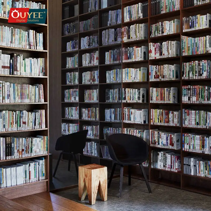 Supplies Wood Showcase Bookstore Fixture Stand Book Shelves Wall Library Bookshelf Office Library Book Shelf