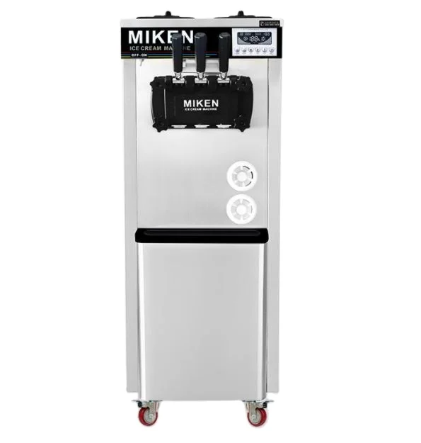 Italian Ice Cream Machine Soft Ice Cream Making Machine Machine Case Green Silver Orange Sea Steel Golden Stainless Power Wooden