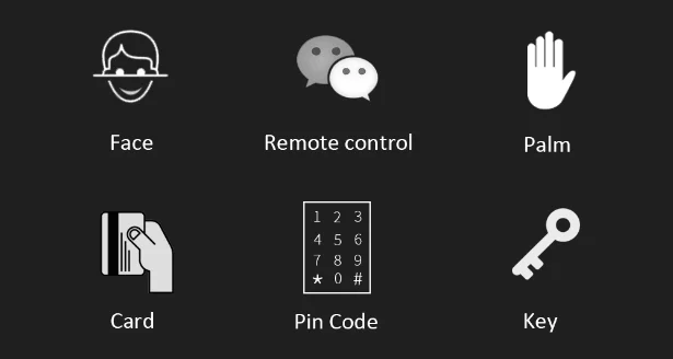Huarui lock H9 smart security lock fingerprint, dna fingerprint door lock, door digital fingerprint lock