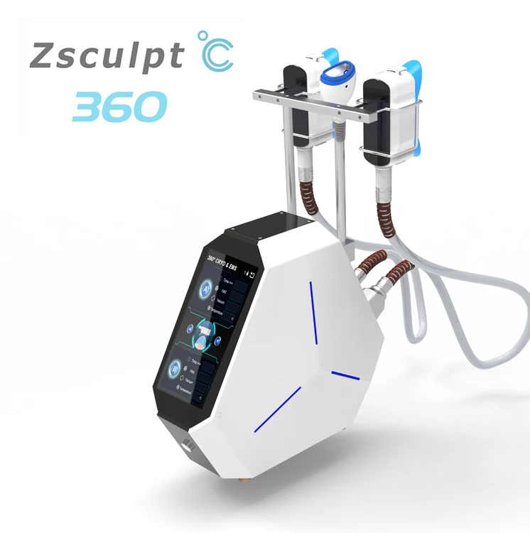 Zsculpt Portable 3 Handles 360 Degrees Cryo Cool Machines Fat Freezing Freeze Slimming Ice Body Sculpting Machine