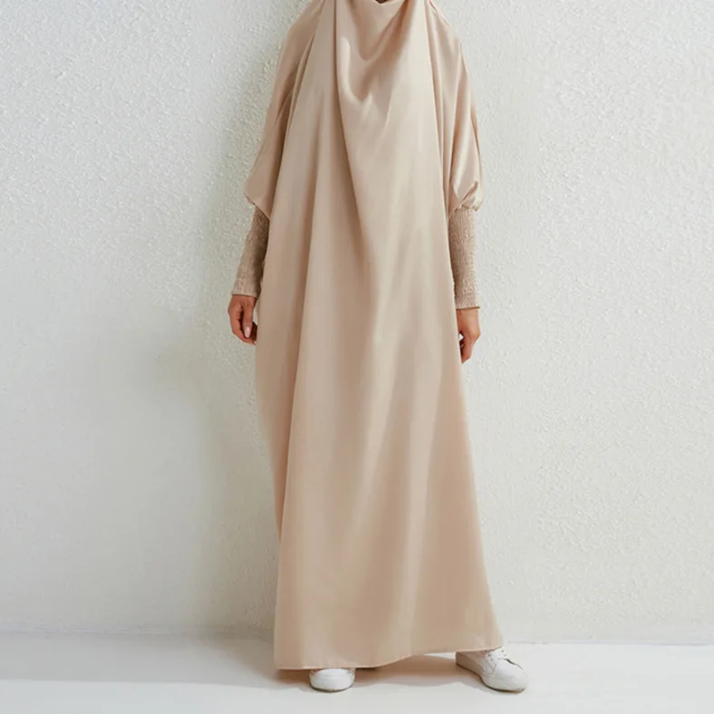 Custom hot sale high quality solid color muslim dress fashion middle east chiffon jilbab saudi arabia abaya women dress