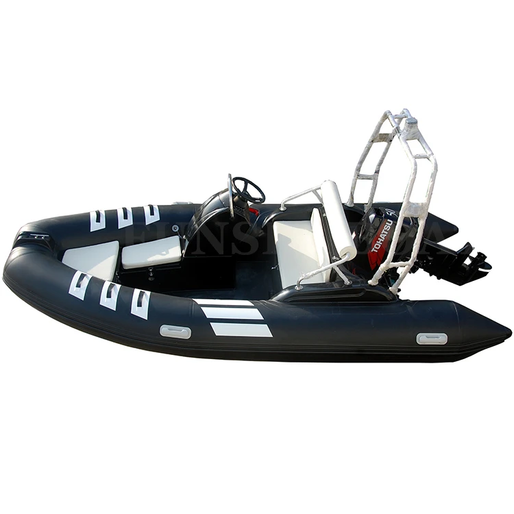 Markdown sale 14 foot 4.2 m small aluminum 430 luxury fiberglass hull yacht pvc or hypalon pontoon fishing boat