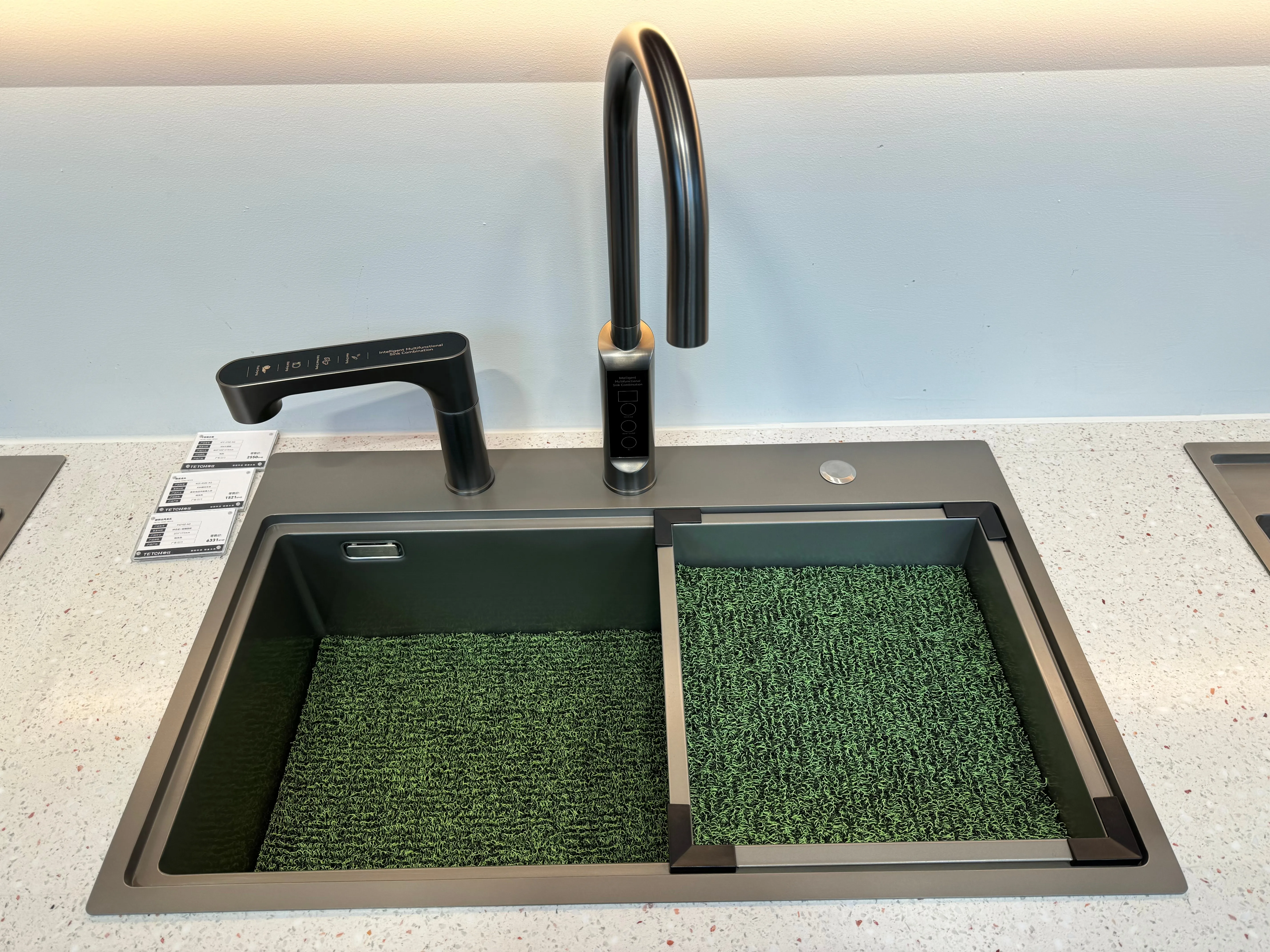 KUAIERTE Stainless Steel Intelligent Automatic Multi-function Single Hole Kitchen Sink Combination Includes Washing and Drying