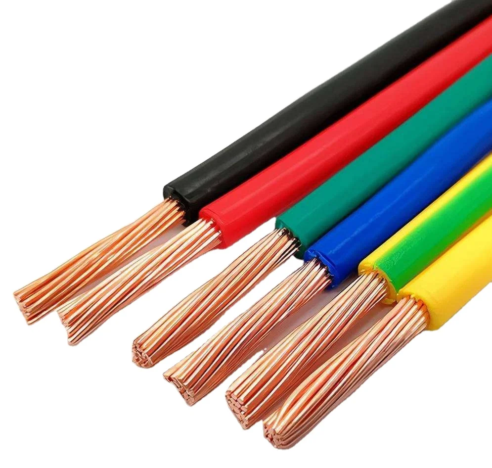 Wholesale Price single core Copper PVC 0.75mm 1.5mm 2.5mm 4mm 16mm 35mm 50mm Stranded electrical cables for house wiring