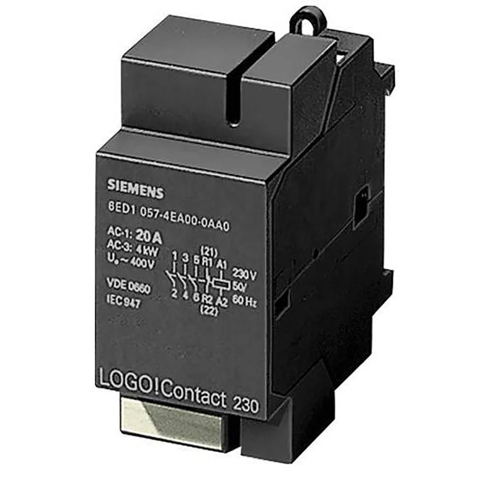 Логотип! 3No + 1Nc 230V AC электрические замыкатели 6ED1057-4EA00-0AA0 Sie мужские электронные модули контакторов