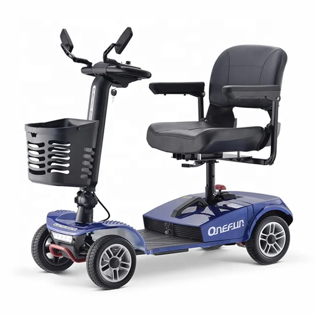 
New design folding electric handicapped scooter 4 wheel with 300W motor 