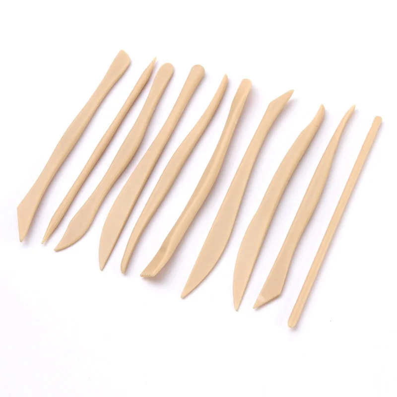Wholesale 10Pcs DIY plastic Polymer Carving Set Clay Kit carving styling embossing suitable beginner Clay Tools