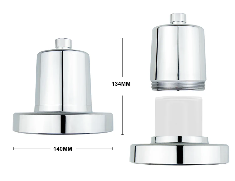 20-Stage Household Gray Shower Water Filter System with Activated Carbon Shower Head Filter