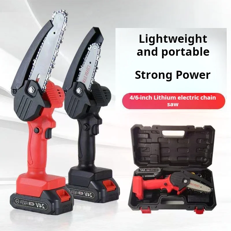 Small household portable pruning handheld wireless 4 Inch mini Lithium saw chainsaw