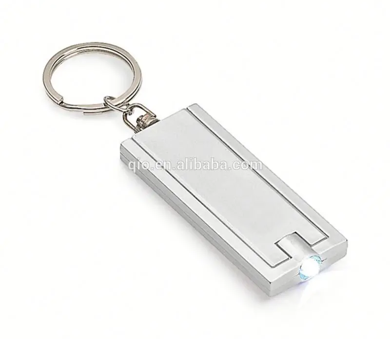 promotion led light flash keychain and keyring and key tag