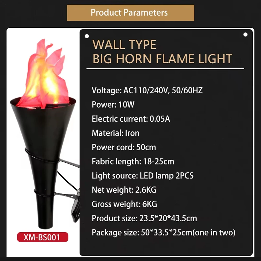 Factory Wholesale Low Price Hanging Flame LED Light Fake Campfire Lamp Prop Halloween Xmas Party Decor