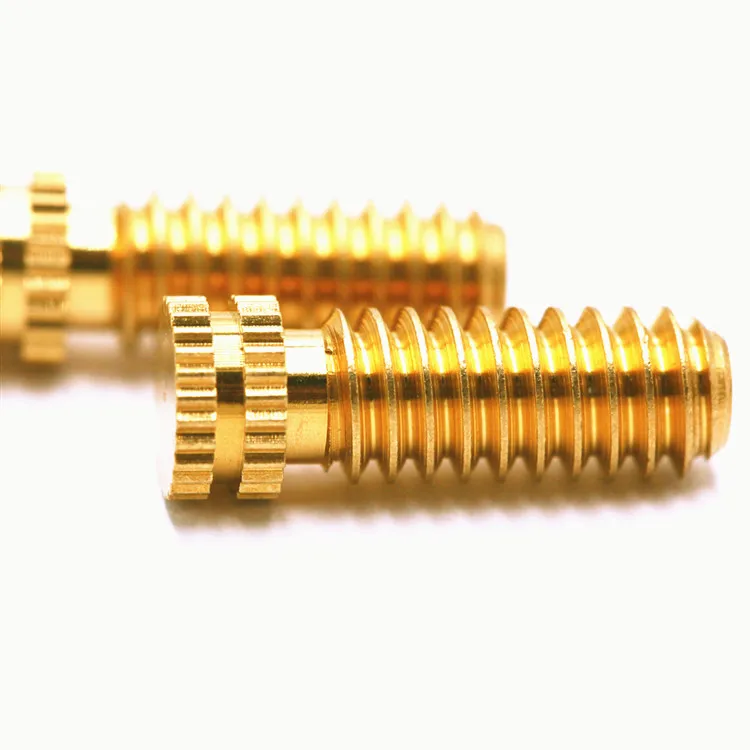 
Custom special knurled thumb brass fixing screw 