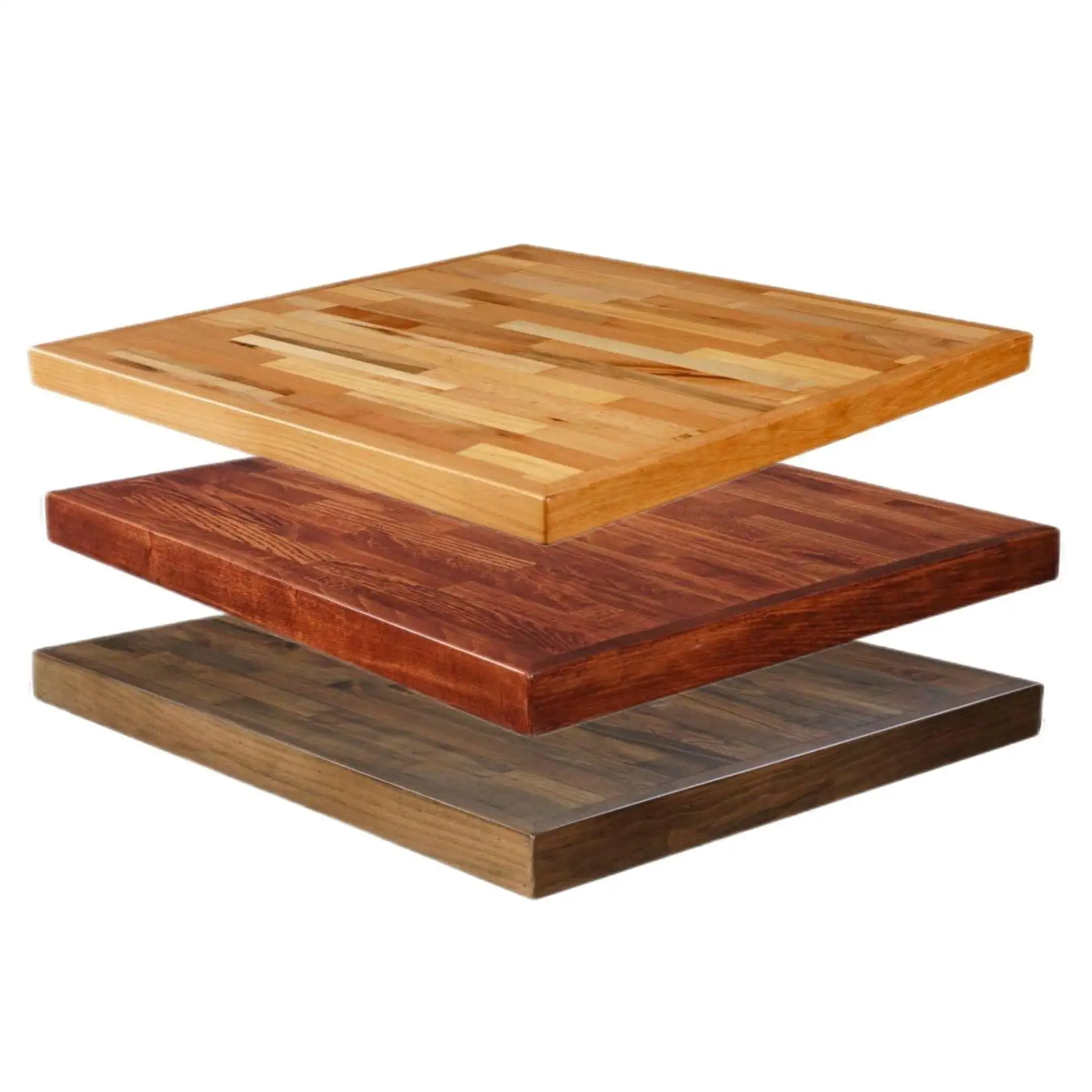 Restaurant Furniture Block Table Top Premium and Solid European hardwood  Finger Joint Board Countertop Coffee Shop Furniture