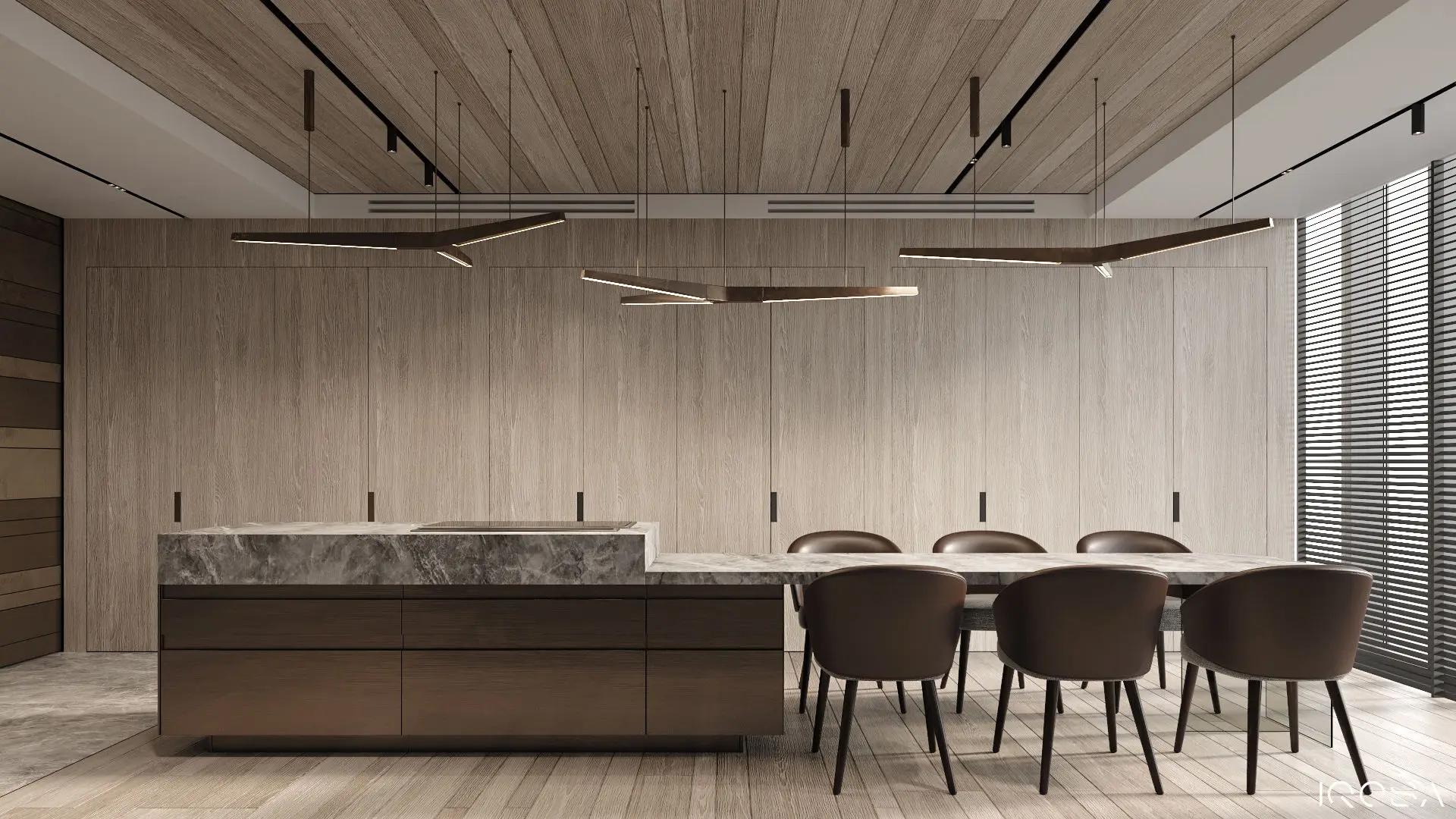 2024 New Model Modern Home Kitchen Bar Design Cabinets